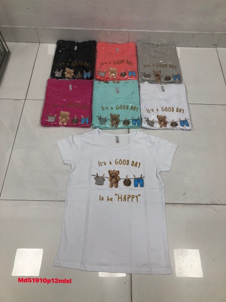 Bluzki damskie , Size m-xl , paczka 12szt , mix kolor
