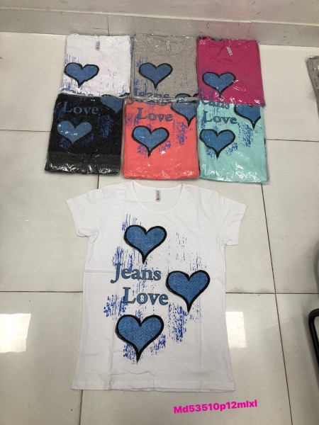 Bluzki damskie , Size m-xl , paczka 12szt , mix kolor