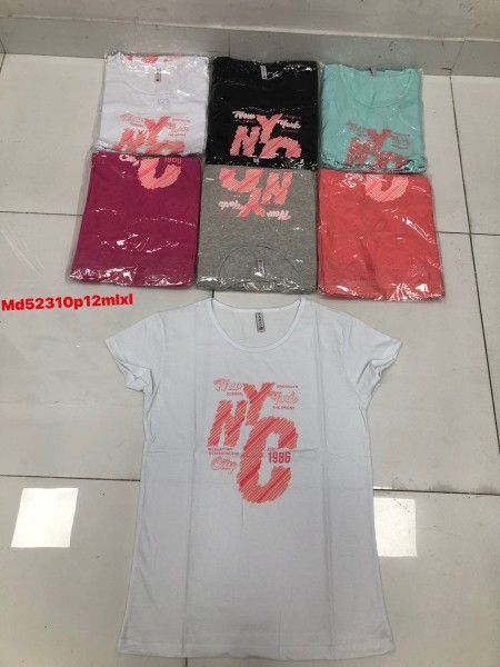 Bluzki damskie , Size m-xl , paczka 12szt , mix kolor