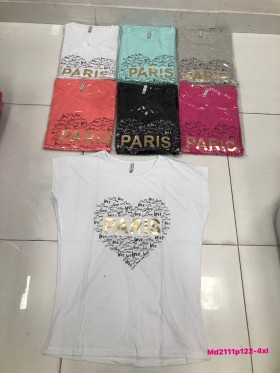 Bluzki damskie , Size 2XL-4XL,paczka 12szt,mix kolor