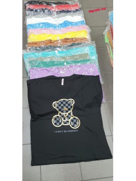 Bluzki damskie , Size 5xl-7xl , paczka 12szt , mix kolor