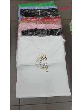 Bluzki damskie , Size 5xl-7xl , paczka 12szt , mix kolor