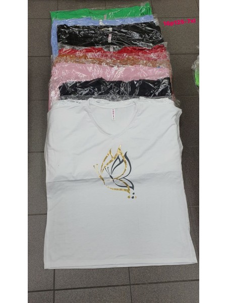 Bluzki damskie , Size 5xl-7xl , paczka 12szt , mix kolor