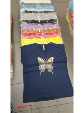 Bluzki damskie , Size 5xl-7xl , paczka 12szt , mix kolor