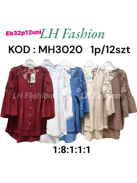 Koszule damskie , Size uni ,paczka 12szt , mix kolor