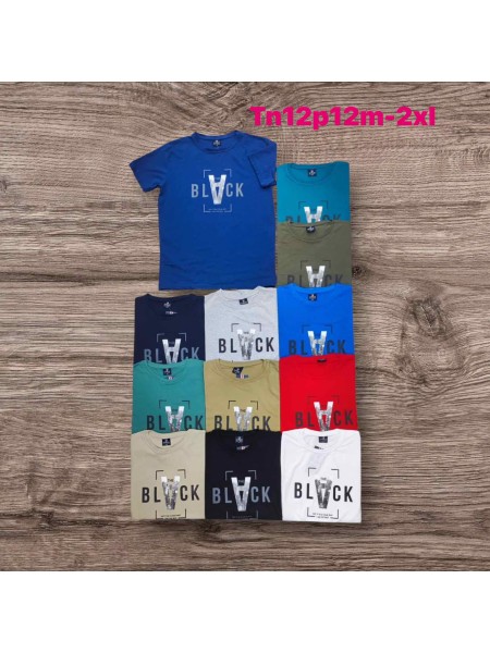Bluzki MĘSKA , Size m-2xl , paczka 12szt , mix kolor