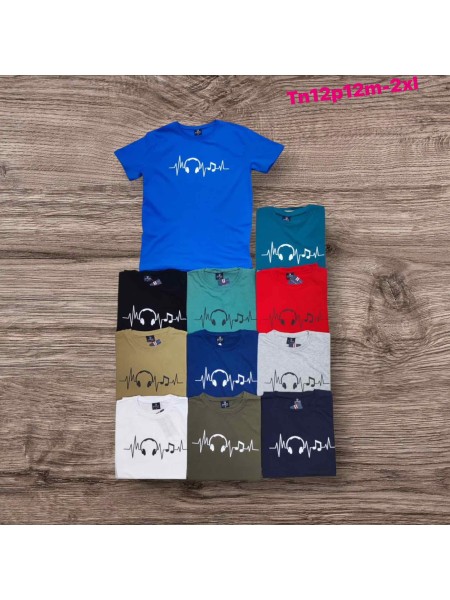 Bluzki MĘSKA , Size m-2xl , paczka 12szt , mix kolor