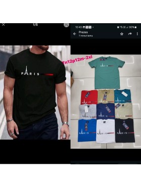 Bluzki MĘSKA , Size m-2xl , paczka 12szt , mix kolor