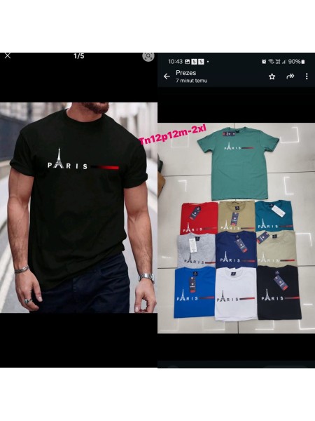 Bluzki MĘSKA , Size m-2xl , paczka 12szt , mix kolor