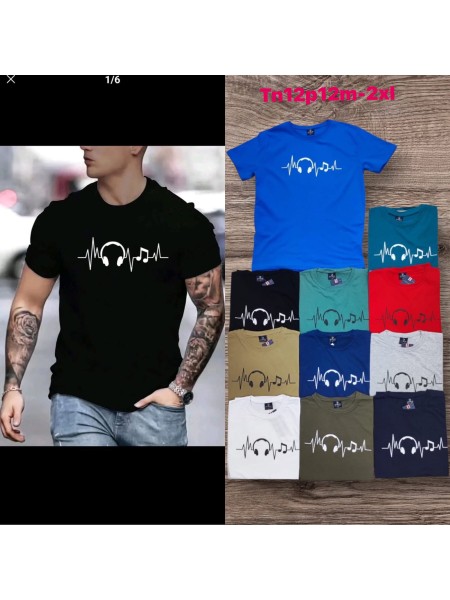 Bluzki MĘSKA , Size m-2xl , paczka 12szt , mix kolor