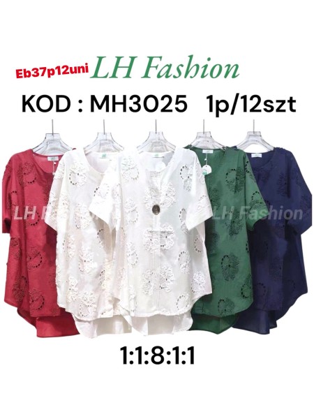 Koszule damskie , Size uni ,paczka 12szt , mix kolor