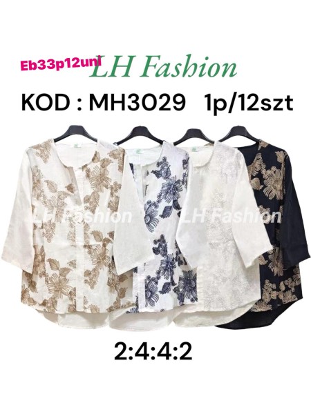Koszule damskie , Size uni ,paczka 12szt , mix kolor