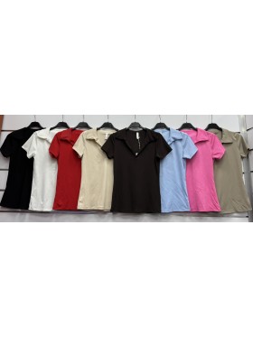 Bluzki damskie wloskie, Size uni ,paczka 6szt,mix kolor