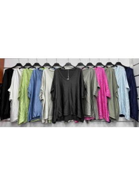 Bluzki damskie wloskie, Size uni ,paczka 6szt,mix kolor