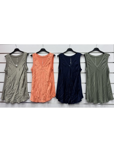 Bluzki damskie wloskie, Size uni ,paczka 6szt,mix kolor