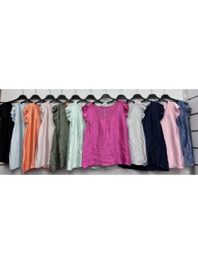 Bluzki damskie wloskie, Size uni ,paczka 6szt,mix kolor