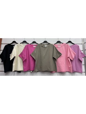 Bluzki damskie wloskie, Size uni ,paczka 6szt,mix kolor