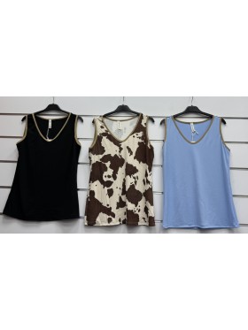 Bluzki damskie wloskie, Size uni ,paczka 6szt,mix kolor