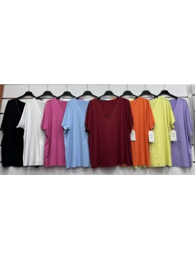 Bluzki damskie wloskie, Size uni ,paczka 6szt,mix kolor