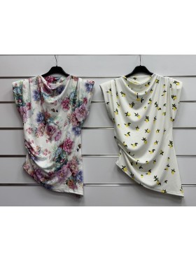 Bluzki damskie wloskie, Size uni ,paczka 6szt,mix kolor