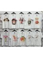 Bluzki damskie wloskie, Size uni ,paczka 6szt,mix kolor