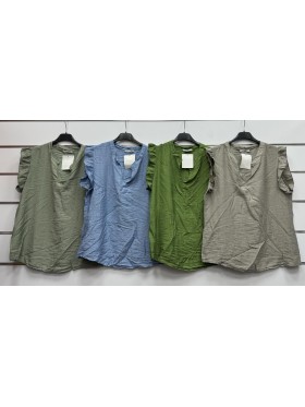 Bluzki damskie wloskie, Size uni ,paczka 6szt,mix kolor