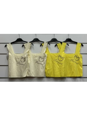 Bluzki damskie wloskie, Size uni ,paczka 6szt,mix kolor