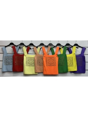 Bluzki damskie wloskie, Size uni ,paczka 6szt,mix kolor