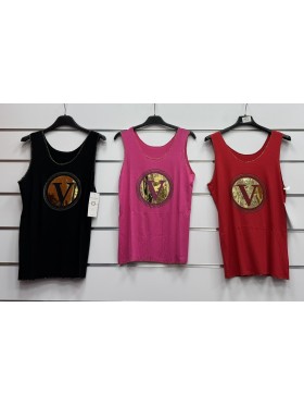 Bluzki damskie wloskie, Size uni ,paczka 6szt,mix kolor