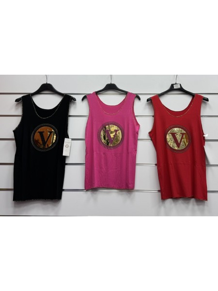 Bluzki damskie wloskie, Size uni ,paczka 6szt,mix kolor