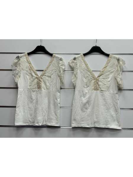 Bluzki damskie wloskie, Size uni ,paczka 6szt,mix kolor