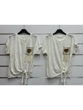 Bluzki damskie wloskie, Size uni ,paczka 6szt,mix kolor