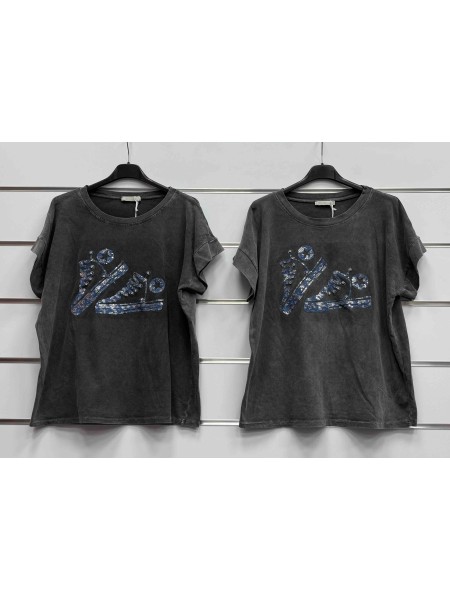Bluzki damskie wloskie, Size uni ,paczka 6szt,mix kolor