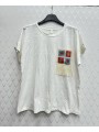 Bluzki damskie wloskie, Size uni ,paczka 6szt,mix kolor