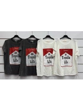 Bluzki damskie wloskie, Size uni ,paczka 6szt,mix kolor