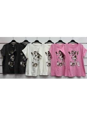 Bluzki damskie wloskie, Size uni ,paczka 6szt,mix kolor