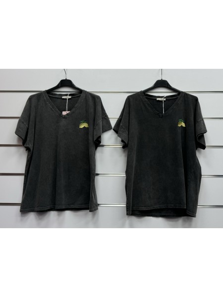 Bluzki damskie wloskie, Size uni ,paczka 6szt,mix kolor