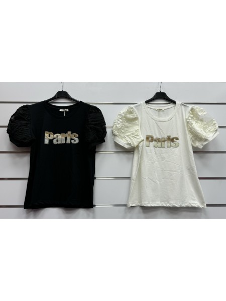 Bluzki damskie wloskie, Size uni ,paczka 6szt,mix kolor