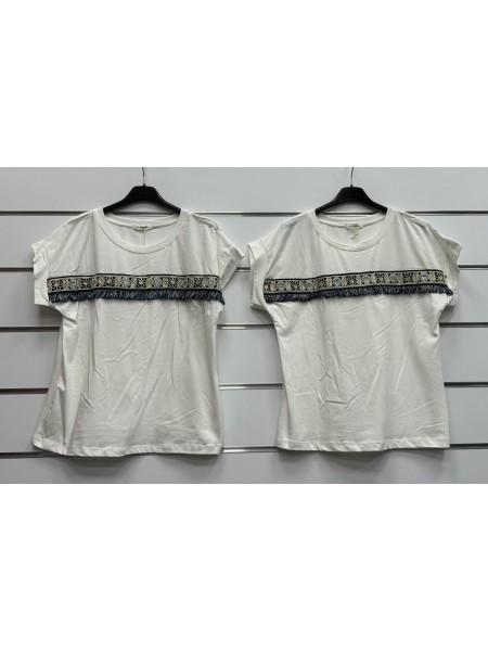 Bluzki damskie wloskie, Size uni ,paczka 6szt,mix kolor