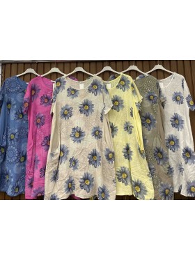 Sukienki damskie wloskie, Size uni ,paczka 6szt,mix kolor