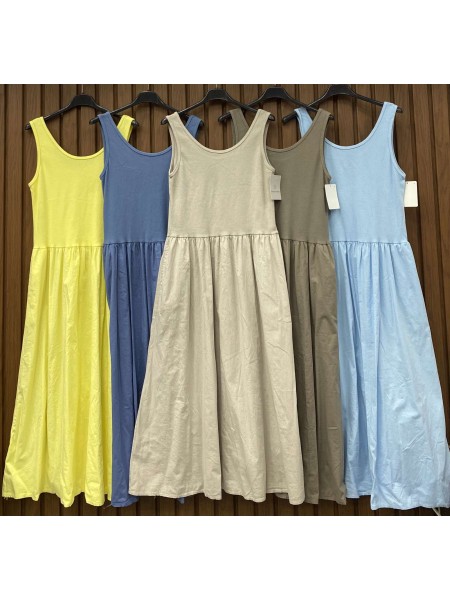 Sukienki damskie wloskie, Size uni ,paczka 6szt,mix kolor