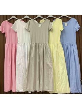 Sukienki damskie wloskie, Size uni ,paczka 6szt,mix kolor