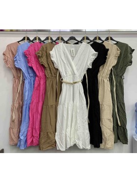 Sukienki damskie wloskie, Size uni ,paczka 6szt,mix kolor