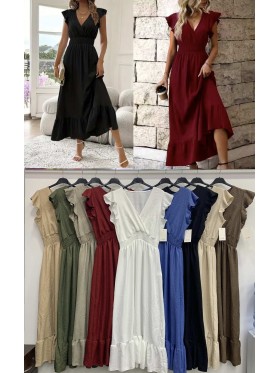 Sukienki damskie wloskie, Size uni ,paczka 6szt,mix kolor