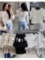 Bluzki damskie wloskie, Size uni ,paczka 6szt,mix kolor