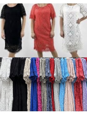 Sukienki damskie wloskie, Size uni ,paczka 6szt,mix kolor