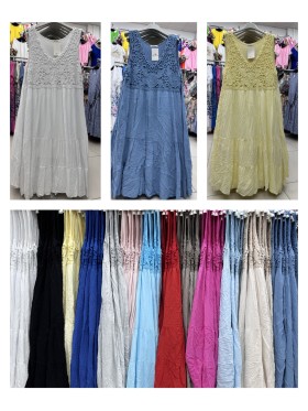 Sukienki damskie wloskie, Size uni ,paczka 6szt,mix kolor