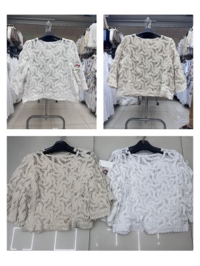 Bluzki damskie wloskie, Size uni ,paczka 6szt,mix kolor
