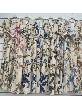 Sukienki damskie wloskie, Size uni ,paczka 6szt,mix kolor