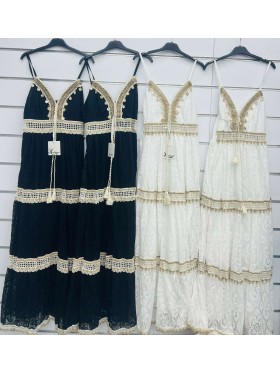 Sukienki damskie wloskie, Size uni ,paczka 6szt,mix kolor